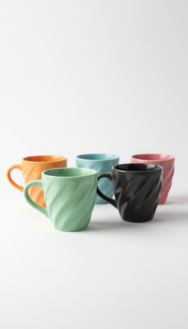 Mint Twist Limited-Edition Ceramic Cup Set