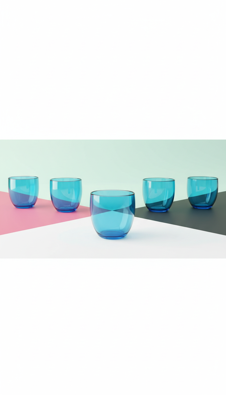 Sky Blue Artist Edition Glass Cup